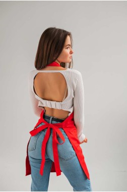 Фартух для офіціанта "Basic-red"