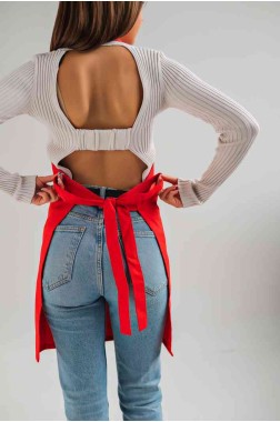 Фартух для офіціанта "Basic-red"