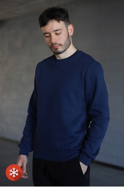 Світшот базовий "Basic Navy-blue"