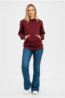 Худі жіноче "Premium-marsala"