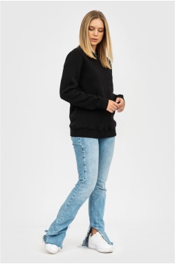 Світшот жіночий чорний "Basic-black"