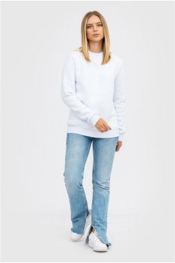 Світшот жіночий білий "Basic-white"