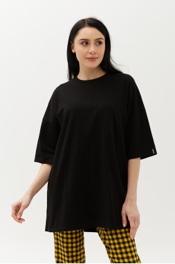 Оверсайз футболка жіноча "Oversize-black"
