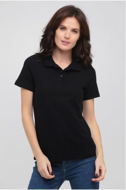 Жіноча футболка поло "Premium-black"