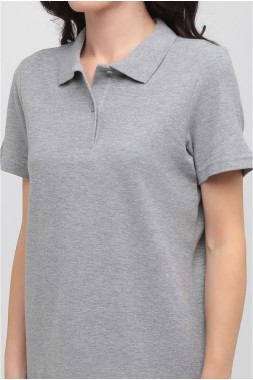 Жіноча футболка поло "Premium-melange"