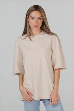 Оверсайз футболка жіноча “Oversize-beige”