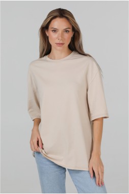 Оверсайз футболка жіноча “Oversize-beige”