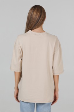 Оверсайз футболка жіноча “Oversize-beige”