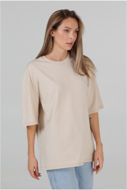 Оверсайз футболка жіноча “Oversize-beige”