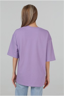 Оверсайз футболка жіноча "Oversize-purple"