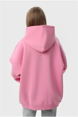 Худі оверсайз утеплене "Pink"