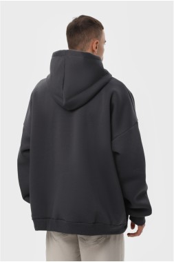 Худі оверсайз утеплене чоловіче "Space-gray"